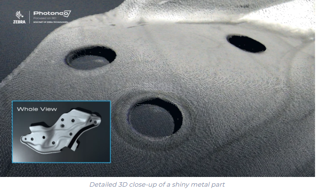 Photoneo Close-up of a Shiny Metal Part