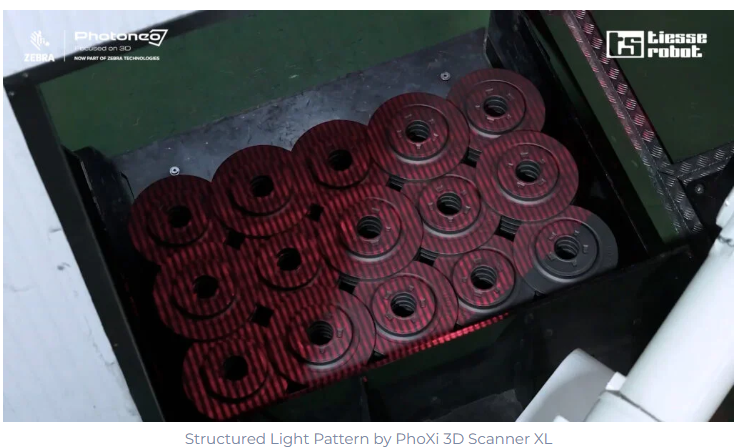 Structured Light Pattern by PhoXi 3D Scanner XL